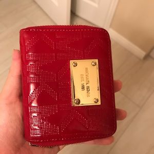 Michael Kors red wallet